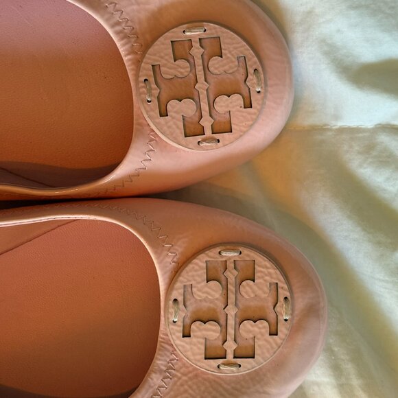 Tory Burch Pink Minnie Ballet Flats - Picture 5 of 5